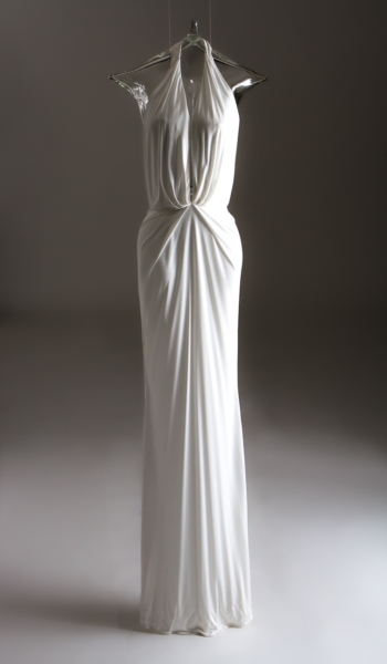 OffCentre: white dress on mannequin
